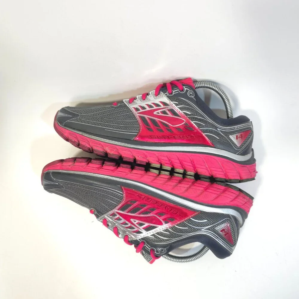 Brooks Ghost 14 Women’s Gray Pink Running Shoes Cushion Support Sneakers 8.5B - Picture 3 of 10